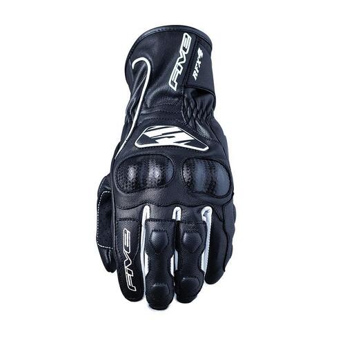 Five Womens RFX-4 Leather Gloves - Black/White