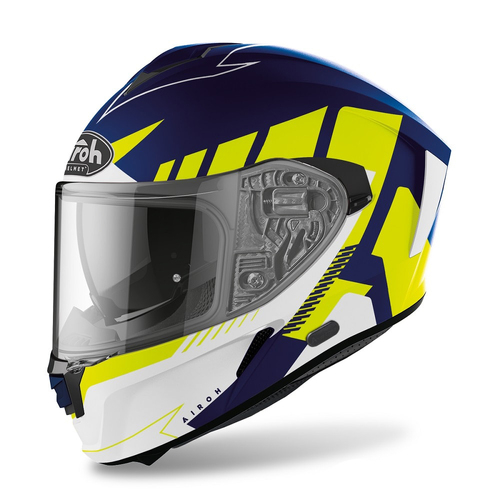 Airoh Spark Helmet - Rise Matte Blue/Yellow