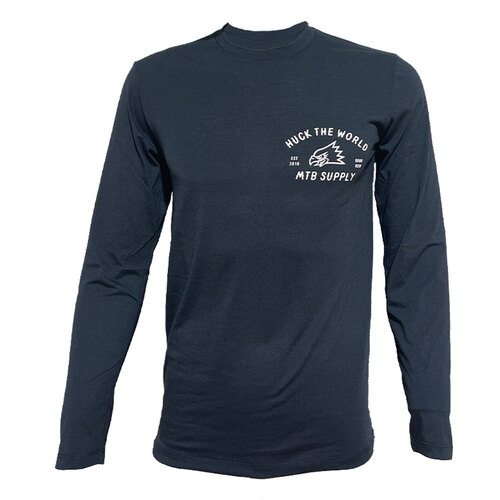 Huck The World Gong MTB Long Sleeve Drirelease Tee Black