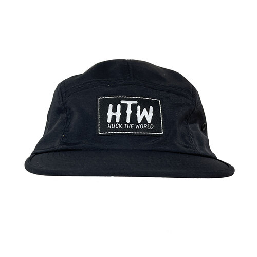 Huck The World Logo Nylon 5-Panel Cap Black