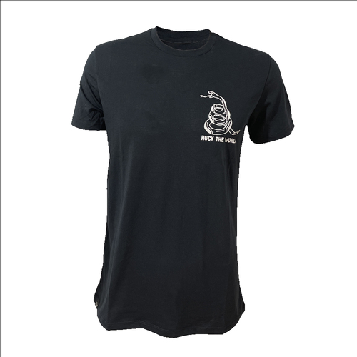 Huck The World Snake Short Sleeve Dri release Tee Black