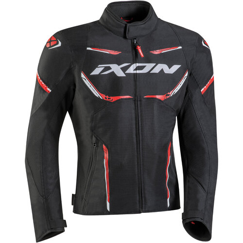 Ixon Striker Air WP Textile Jacket - Black/White/Red