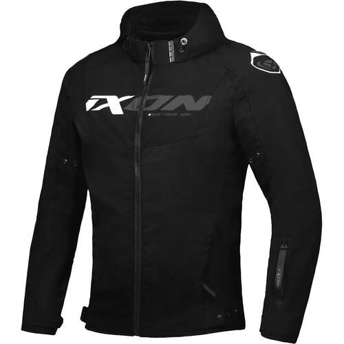 Ixon Fierce Textile Jacket - Black/Grey/White