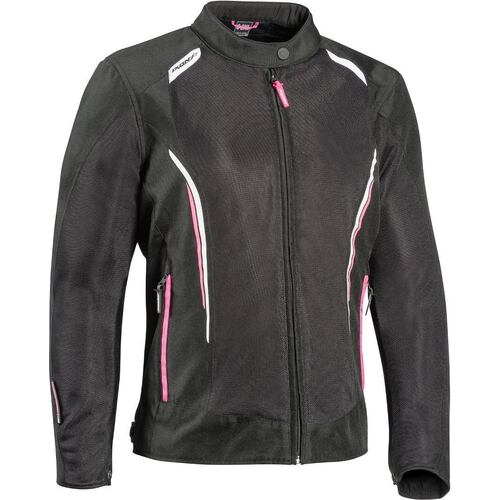 Ixon Cool Air C Lady Womens Textile Jacket - Black/White/Pink