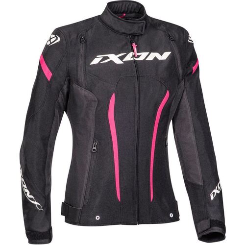 Ixon Striker Lady Womens Textile Jacket - Black/Anthracite/Fuchsia
