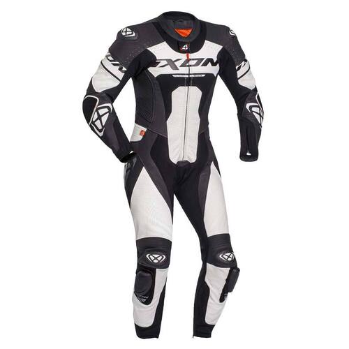 Ixon Jackal 1pc Leather Suit - Black/White