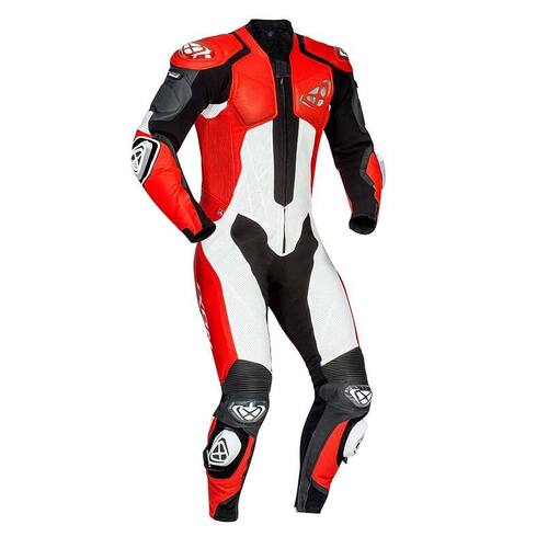 Ixon Vendetta Evo 1pc Leather Suit - Black/Red/White