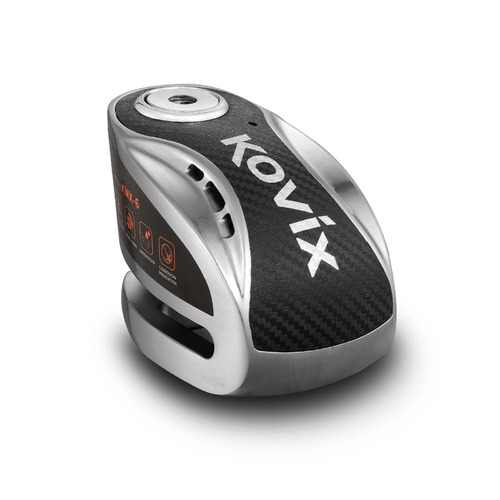 Kovix Alarm Disc Lock KNX-6 w/Reminder Cable - Silver 