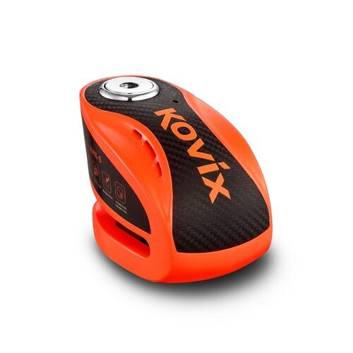 Kovix Alarm Disc Lock KNX-6 w/Reminder Cable - Orange 
