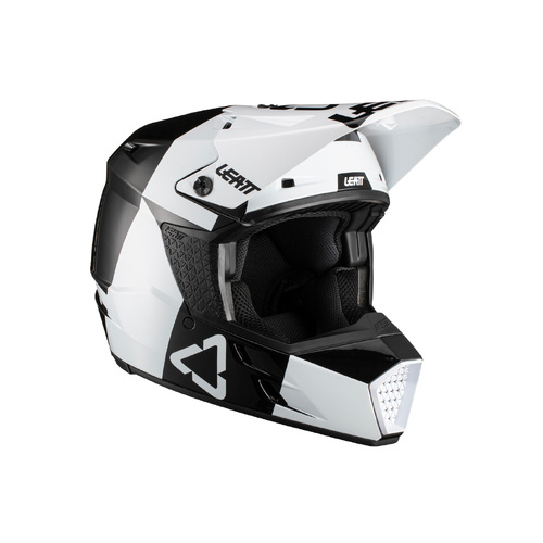 Leatt 2021 3.5 V21.3 Youth Helmet - Black/White - M