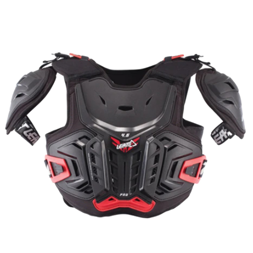 LEATT CHEST PROTECTOR 4.5 PRO BLK/RED JNR (SM/MD) 134-146CM