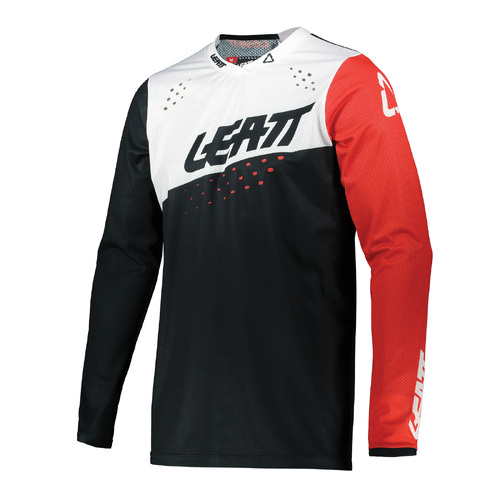 Leatt 2021 4.5 Lite Jersey - Black/White - XXL