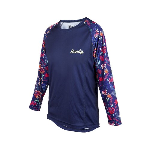 Sendy Womens Send It Long Sleeve Windflower Jersey