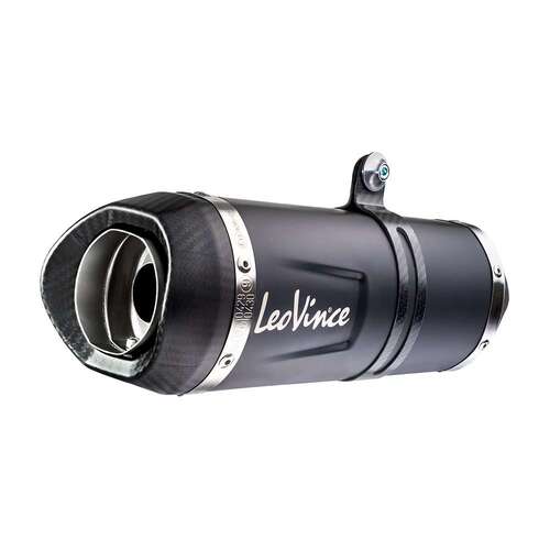LeoVince LV One Evo Full Exhaust System Carbon End Cap Black Edition - Yamaha YZF-R7/MT-07 21-23