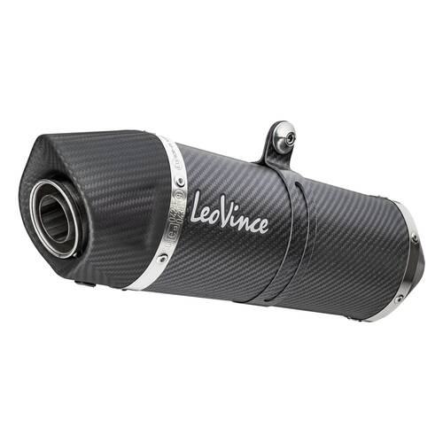 LeoVince LV One Evo Full Exhaust System Carbon End Cap Carbon Fiber - Yamaha YZF-R7/MT-07 21-23