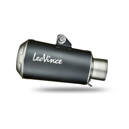 LeoVince LVSO15212B LV-10 Black Edition Slip-On Muffler w/Stainless End Cap for Yamaha YZF-R25 / R3 / MT-25 / MT-03 '14>'21