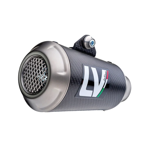 LeoVince LVSO15249C LV-10 Carbon Fiber Slip-On Muffler w/Stainless End Cap for KTM Duke 125/Duke 390 21>