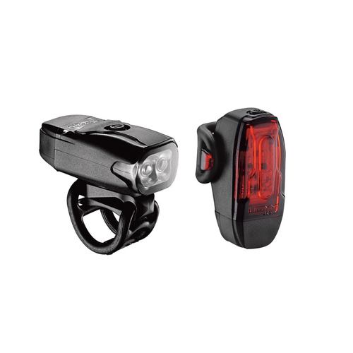 Lezyne KTV Drive 200 Lumens Front 10 Rear USB LED Light Set - Black