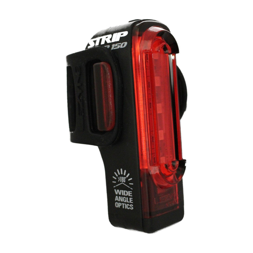 Lezyne Strip Drive Rear Bike Light - 150 Lumen Tail Light - Rubber Strap