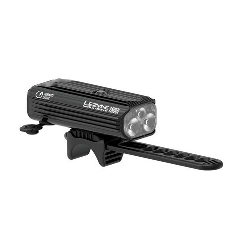 Lezyne Mega Drive 1800I USB Rechargeable 1800 Lumens LED Front Bike Light - Black