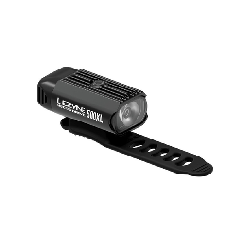 Lezyne Hecto Drive 500XL LED USB 500 Lumens Front Bike Light Hi-Gloss - Black