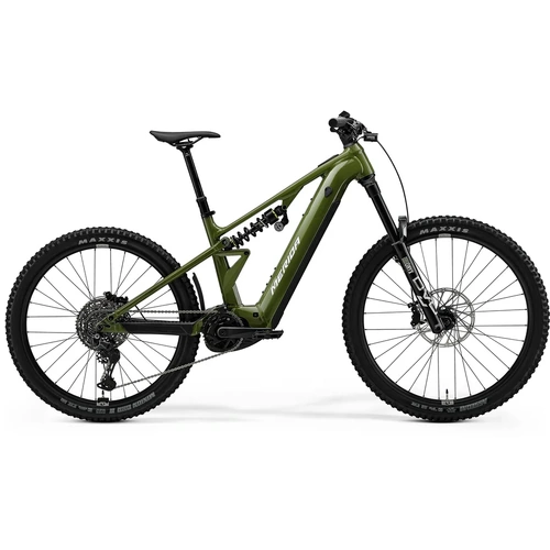 Merida e-One-Eighty FR 600 Electric Enduro Bike Green / White - Large