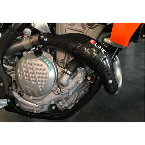 E Line KTM 350 EXC-F 2025-2026 Carbon Fiber Heat Shield
