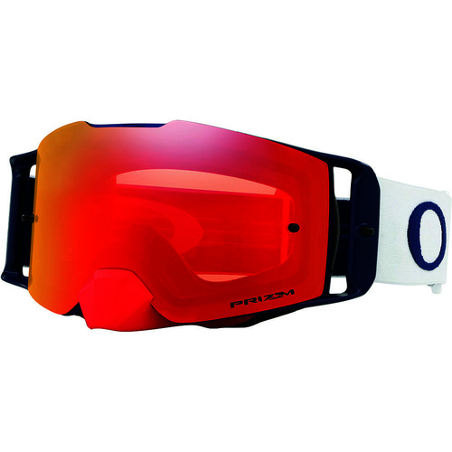 Oakley Front Line MX Goggles - Red/White/Blue with Prizm MX Torch Iridium Lens