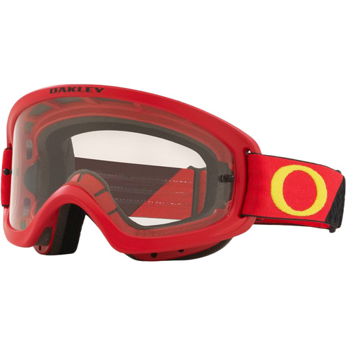 Oakley O-Frame 2.0 Pro B1B Goggles - Red Yellow with Clear Lens