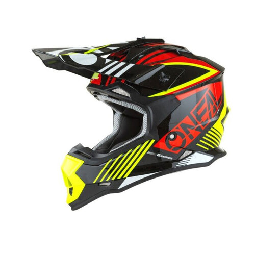 ONeal 2022 2 Series Rush V.22 Youth Helmet - Red/Neon Yellow