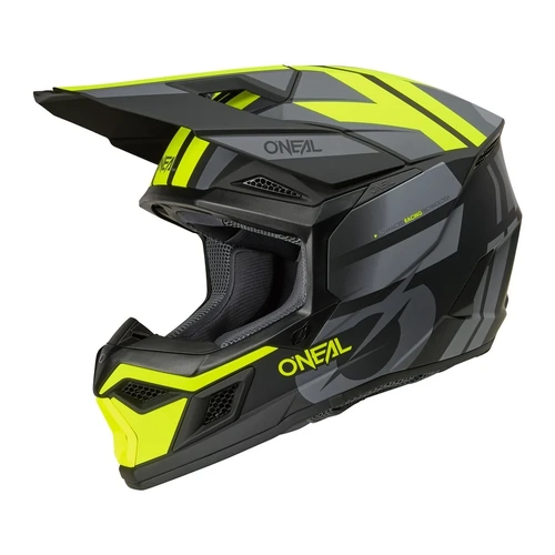 Oneal 2026 3 SRS Ride Black/Grey/Neon Yellow Helmet