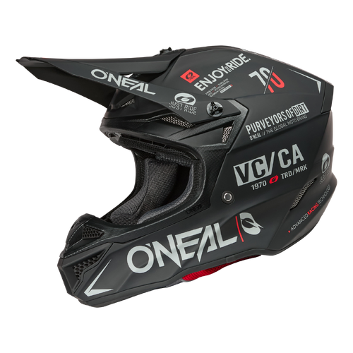 Oneal 2027 5SRS Brand MX Helmet - Black/Grey