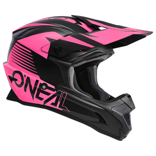 Oneal 2023 Youth 1 SRS Stream V.23 Helmet - Black/Pink