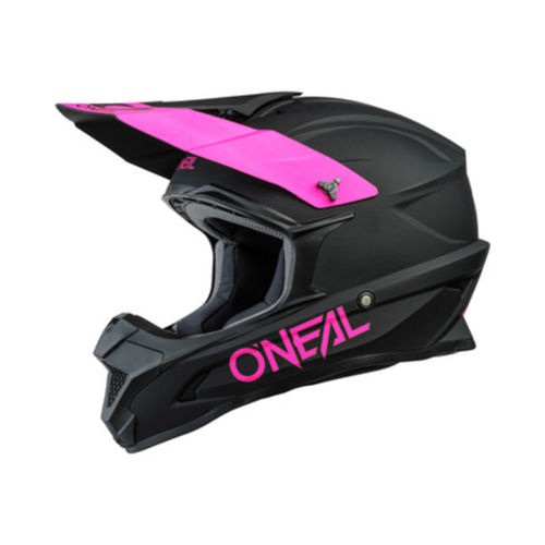 ONeal 2021 1 Series Solid Black/Pink Kids Helmet 