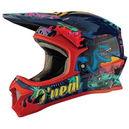 Oneal 2025 Youth 1 SRS Rex Helmet - Multi