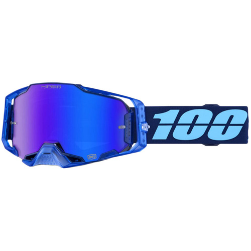 100% Armega Hiper Goggles Coupe Mirror Blue