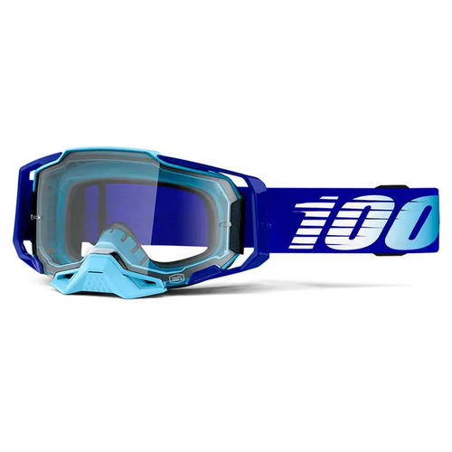 100% Armega Clear Lens Goggles - Royal Blue 