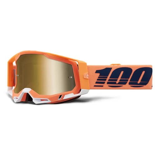 100% Racecraft 2 Coral Goggle - Gold Mirror Lens