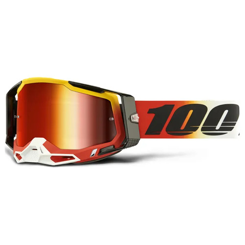 100% Racecraft 2 Ogust Goggle - Red Mirror Lens