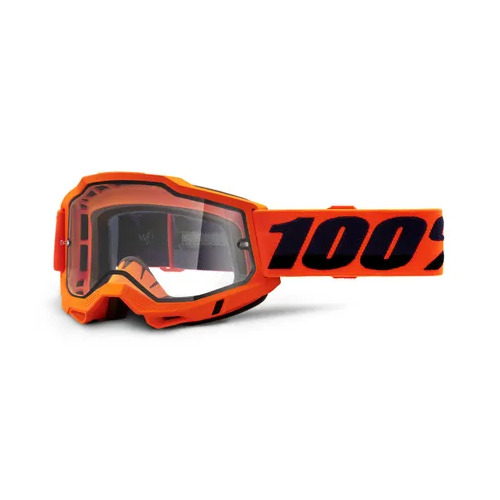 100% Accuri 2 Enduro Clear Lens Goggle - Orange