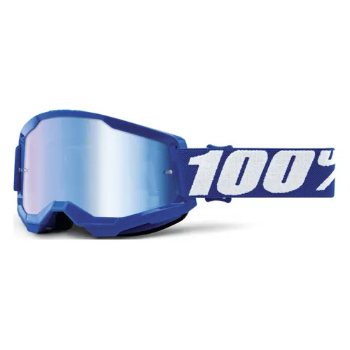 100% Strata 2 Mirror Lens Goggle - Blue