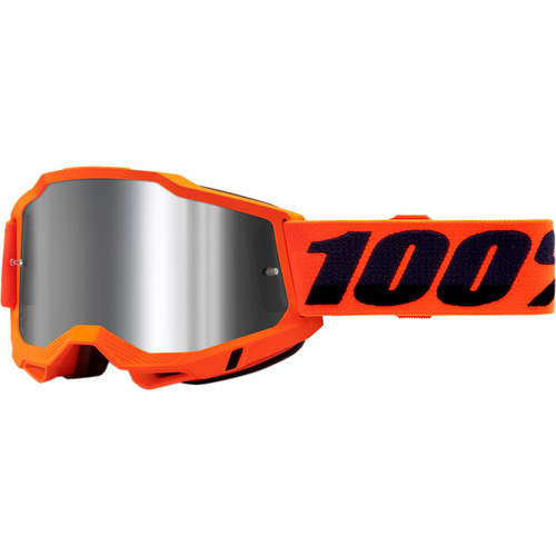 100% Accuri 2 Mirror Lens Goggles - Orange/Silver Mirror