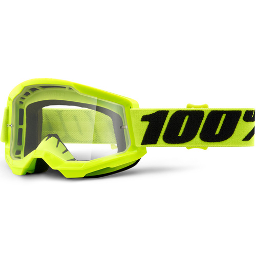 100% Strata Clear Lens Goggles - Yellow