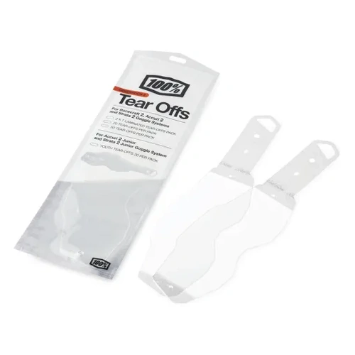 100% Racecraft 2 / Accuri / Strata 2 Laminated Tear-Offs 2 x 7 Pk