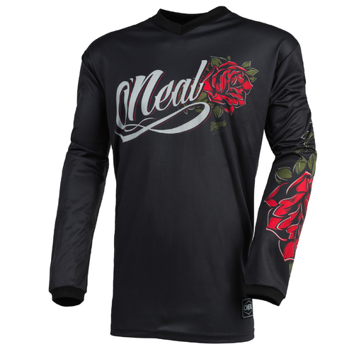 Oneal Womens Element Threat Roses Jersey - Black/Red