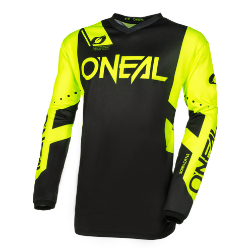 Oneal 2024 Youth Element Racewear Jersey - Black/Neon Yellow