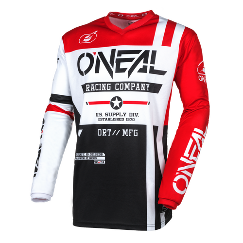 Oneal 2024 Youth Element Warhawk Jersey - Black/White/Red