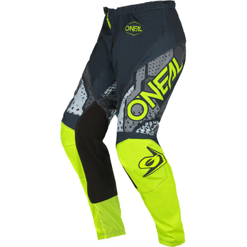 ONeal 2022 Element Camo V.22 Youth Pants - Grey/Neon Yellow 