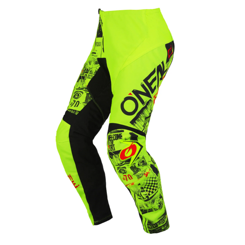 Oneal 2023 Youth Element Attack Pants - Neon Yellow/Black