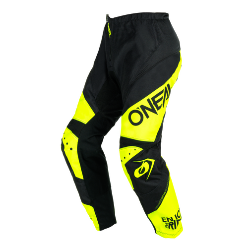 Oneal 2024 Youth Element Racewear Pants - Black/Neon Yellow